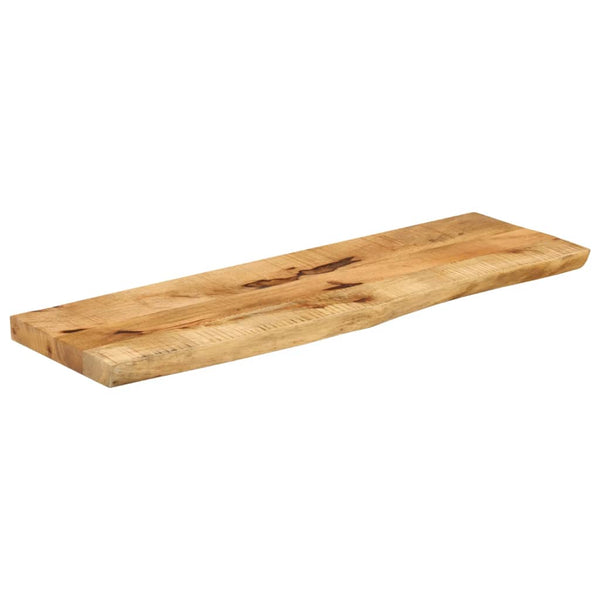 Pöytälevy 110x40x3,8 cm elävä reuna karkea täysi mangopuu