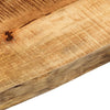 Pöytälevy 140x40x3,8 cm elävä reuna karkea täysi mangopuu