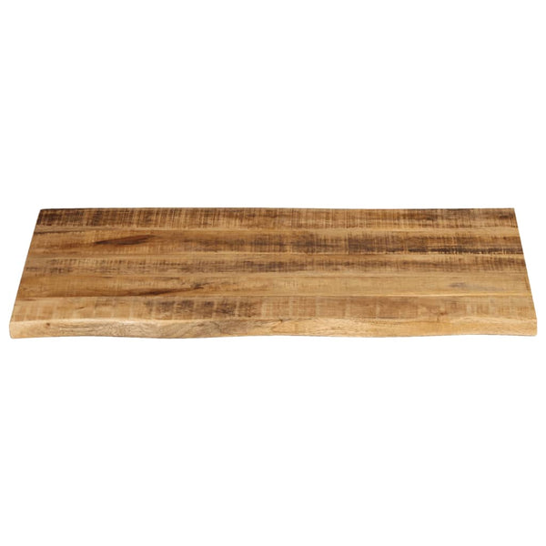 Pöytälevy 70x60x3,8 cm elävä reuna karkea täysi mangopuu