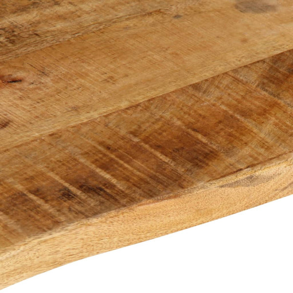 Pöytälevy 70x60x3,8 cm elävä reuna karkea täysi mangopuu