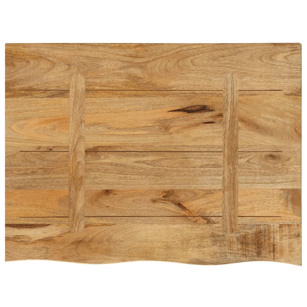 Pöytälevy 80x60x3,8 cm elävä reuna karkea täysi mangopuu