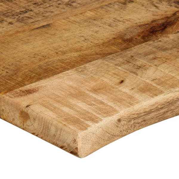 Pöytälevy 80x60x3,8 cm elävä reuna karkea täysi mangopuu