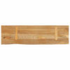 Pöytälevy elävä reuna 140x20x2,5 cm täysi mangopuu