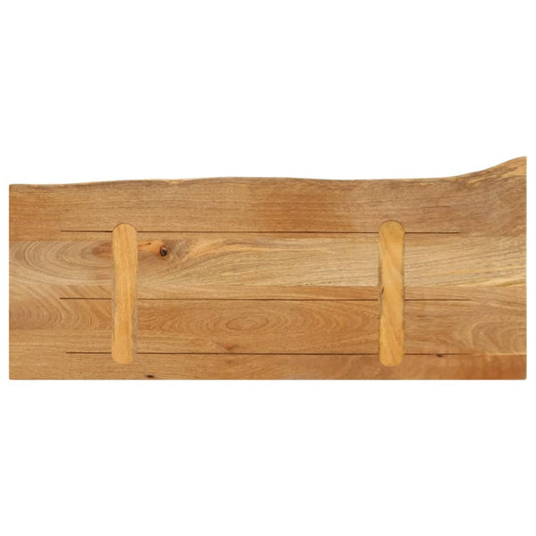 Pöytälevy elävä reuna 70x30x2,5 cm täysi mangopuu