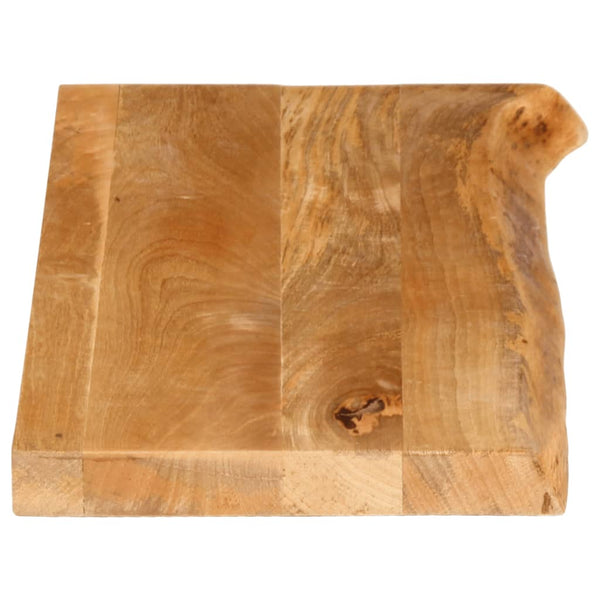Pöytälevy elävä reuna 80x30x2,5 cm täysi mangopuu