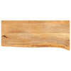 Pöytälevy elävä reuna 90x30x2,5 cm täysi mangopuu
