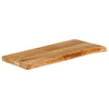 Pöytälevy elävä reuna 90x30x2,5 cm täysi mangopuu