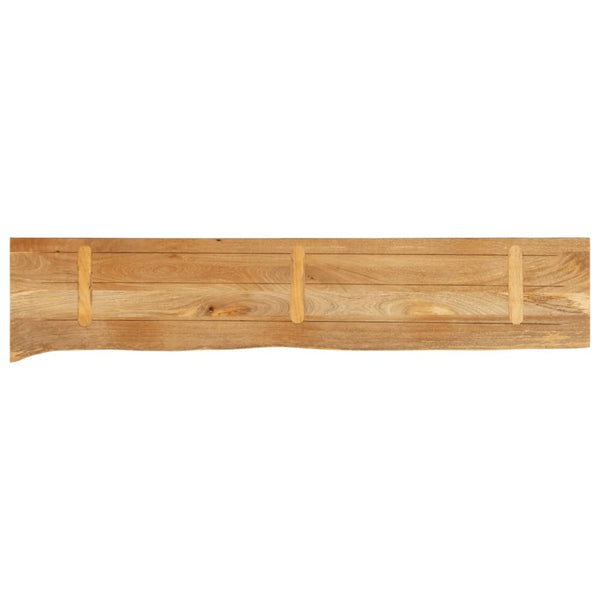Pöytälevy elävä reuna 160x30x2,5 cm täysi mangopuu