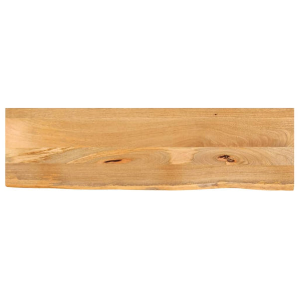 Pöytälevy elävä reuna 100x40x2,5 cm täysi mangopuu