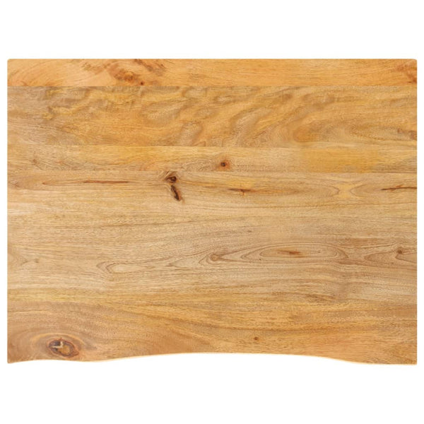 Pöytälevy elävä reuna 70x60x2,5 cm täysi mangopuu