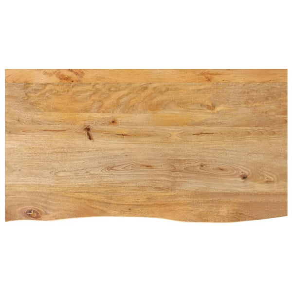 Pöytälevy elävä reuna 110x60x2,5 cm täysi mangopuu