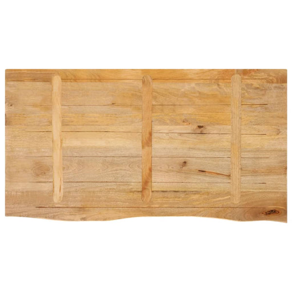 Pöytälevy elävä reuna 110x60x2,5 cm täysi mangopuu