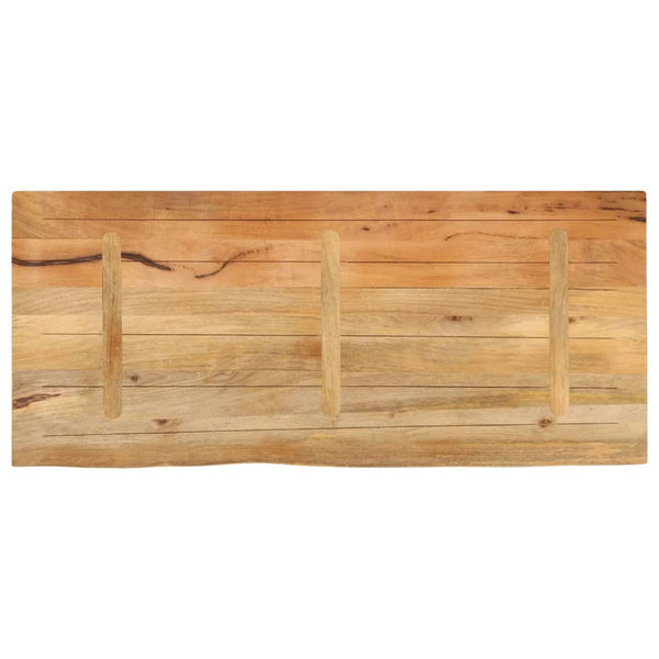 Pöytälevy elävä reuna 140x60x2,5 cm täysi mangopuu