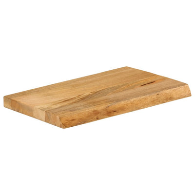 Pöytälevy elävä reuna 60x20x3,8 cm täysi mangopuu