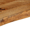 Pöytälevy elävä reuna 110x20x3,8 cm täysi mangopuu