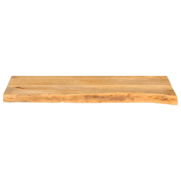 Pöytälevy elävä reuna 90x40x3,8 cm täysi mangopuu