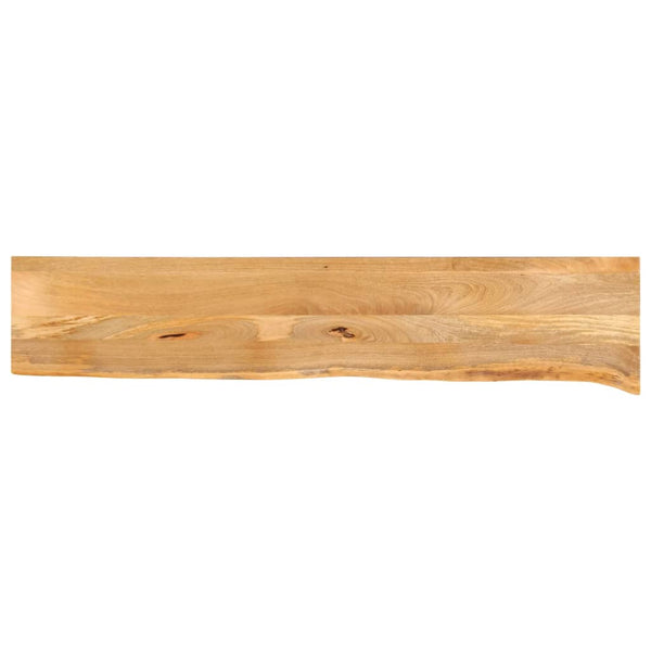 Pöytälevy elävä reuna 140x40x3,8 cm täysi mangopuu