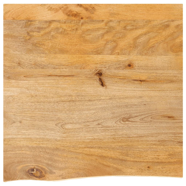 Pöytälevy elävä reuna 60x60x3,8 cm täysi mangopuu