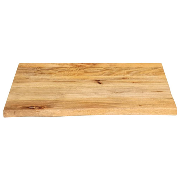 Pöytälevy elävä reuna 60x60x3,8 cm täysi mangopuu