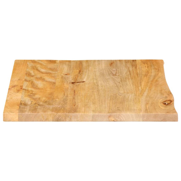 Pöytälevy elävä reuna 60x60x3,8 cm täysi mangopuu