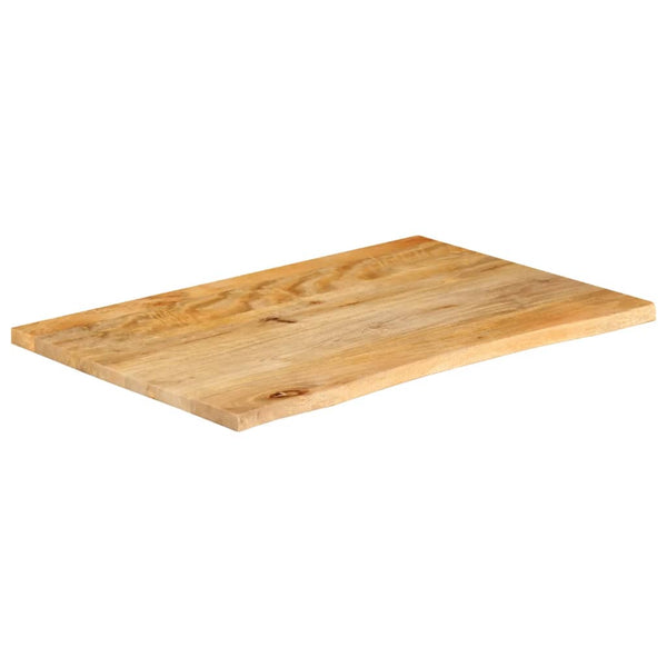 Pöytälevy elävä reuna 70x60x3,8 cm täysi mangopuu