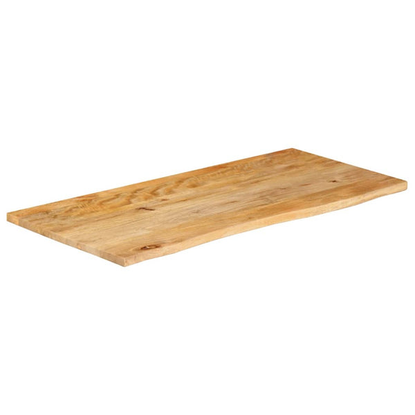 Pöytälevy elävä reuna 100x60x3,8 cm täysi mangopuu