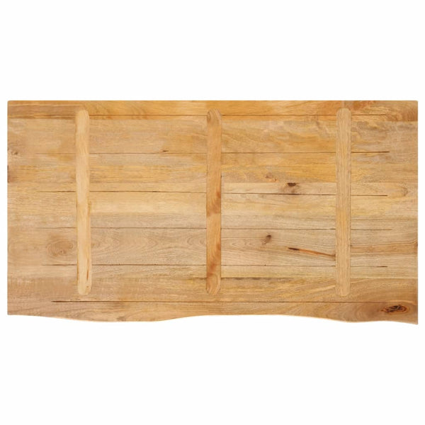 Pöytälevy elävä reuna 100x60x3,8 cm täysi mangopuu