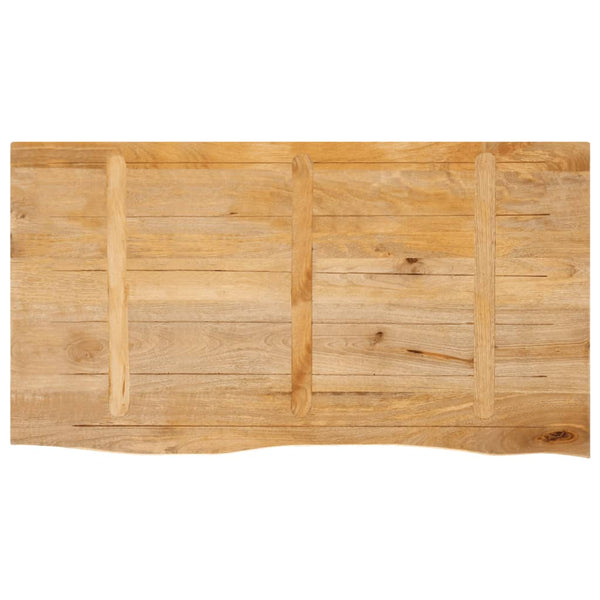Pöytälevy elävä reuna 120x60x3,8 cm täysi mangopuu