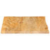 Pöytälevy elävä reuna 80x80x3,8 cm täysi mangopuu