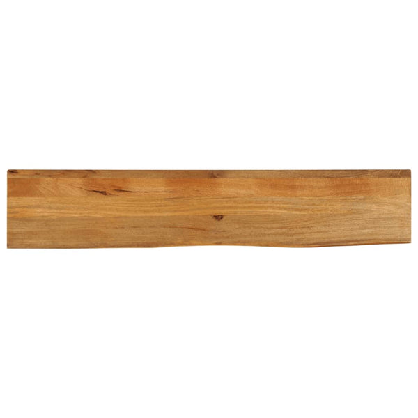 Pöytälevy elävä reuna 140x40x2,5 cm täysi mangopuu