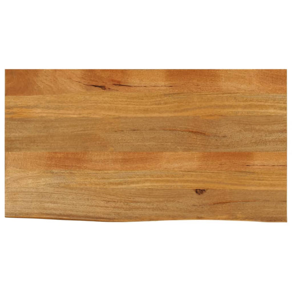 Pöytälevy elävä reuna 110x60x2,5 cm täysi mangopuu