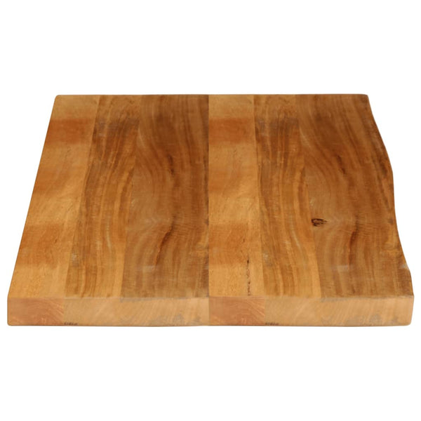 Pöytälevy elävä reuna 110x60x2,5 cm täysi mangopuu