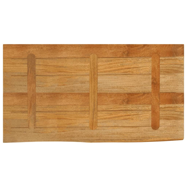 Pöytälevy elävä reuna 110x60x2,5 cm täysi mangopuu