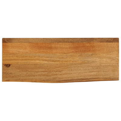 Pöytälevy elävä reuna 80x20x3,8 cm täysi mangopuu