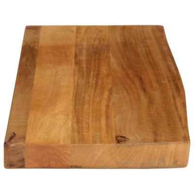 Pöytälevy elävä reuna 80x20x3,8 cm täysi mangopuu