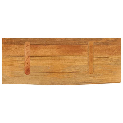 Pöytälevy elävä reuna 80x20x3,8 cm täysi mangopuu
