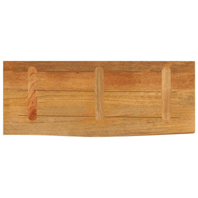 Pöytälevy elävä reuna 90x20x3,8 cm täysi mangopuu