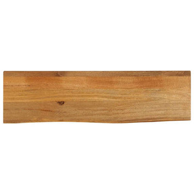 Pöytälevy elävä reuna 110x20x3,8 cm täysi mangopuu