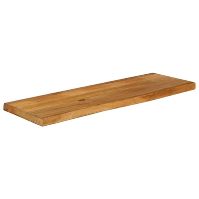Pöytälevy elävä reuna 110x20x3,8 cm täysi mangopuu