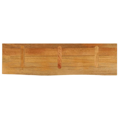 Pöytälevy elävä reuna 110x20x3,8 cm täysi mangopuu