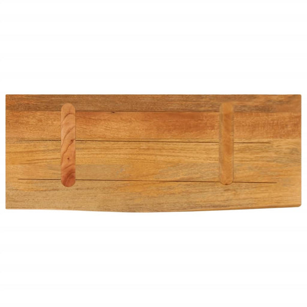 Pöytälevy elävä reuna 80x30x3,8 cm täysi mangopuu