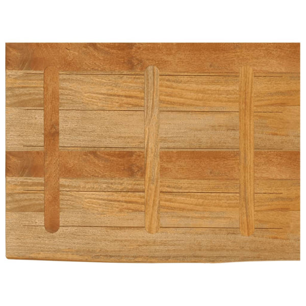 Pöytälevy elävä reuna 90x60x3,8 cm täysi mangopuu