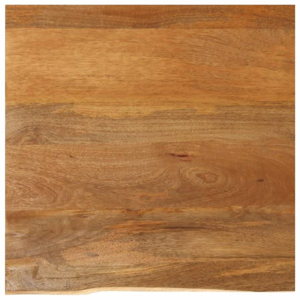 Pöytälevy elävä reuna 80x80x3,8 cm täysi mangopuu