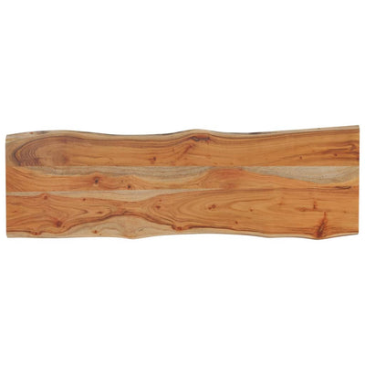 Pöytälevy 110x40x2,5 cm suorakaide täysi akasiapuu elävä reuna