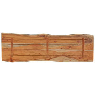 Pöytälevy 110x40x2,5 cm suorakaide täysi akasiapuu elävä reuna