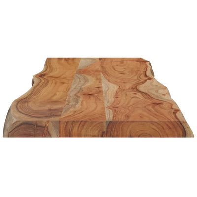 Pöytälevy 110x40x2,5 cm suorakaide täysi akasiapuu elävä reuna