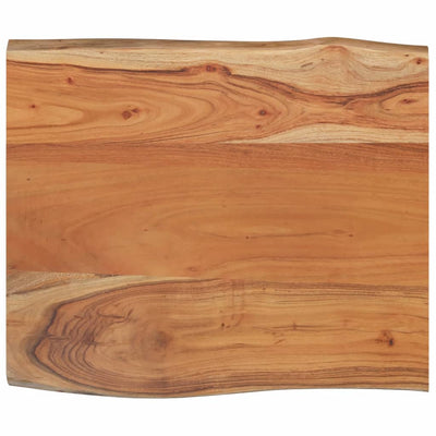 Pöytälevy 70x60x2,5 cm suorakaide täysi akasiapuu elävä reuna