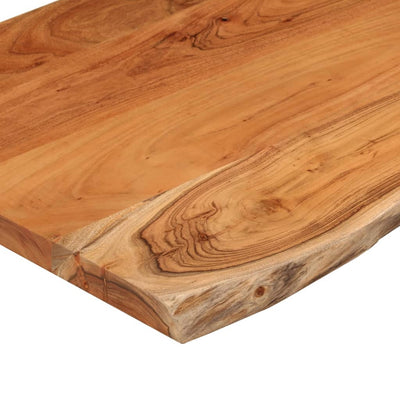 Pöytälevy 70x60x2,5 cm suorakaide täysi akasiapuu elävä reuna