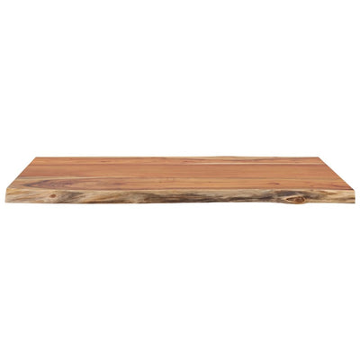 Pöytälevy 80x60x2,5 cm suorakaide täysi akasiapuu elävä reuna