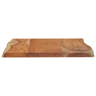 Pöytälevy 80x60x2,5 cm suorakaide täysi akasiapuu elävä reuna